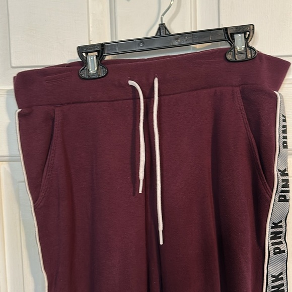 Pink Size Medium Maroon Joggers - Picture 3 of 4